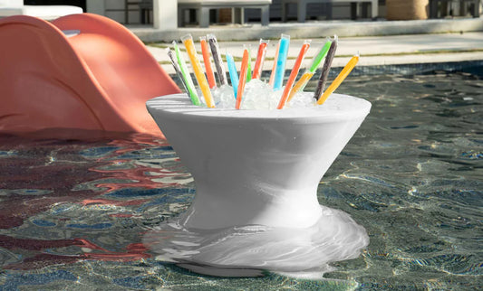 Tall Ice Bin Side Table