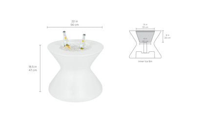 Tall Ice Bin Side Table